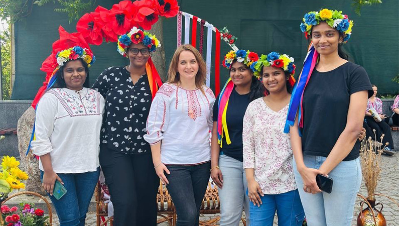 Indian Students Shine in Vyshyvankas
